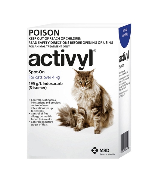 Activyl for Cats Application, Safety, Side Effects
